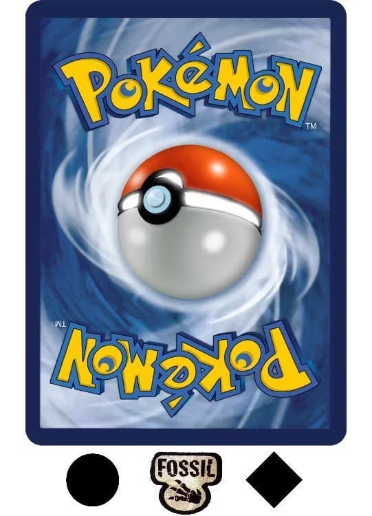 Pokemons loppefund pakke nr. 1 - Fossil - Alle Common & Uncommon