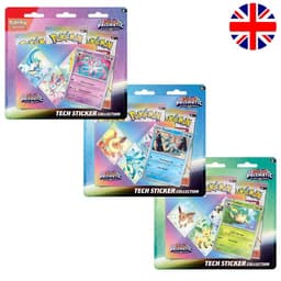 [ENG] Pokémon Tech Sticker Collection – Prismatic Evolutions — 3er Set (alle Varianten) (Verpackung gedamaged)