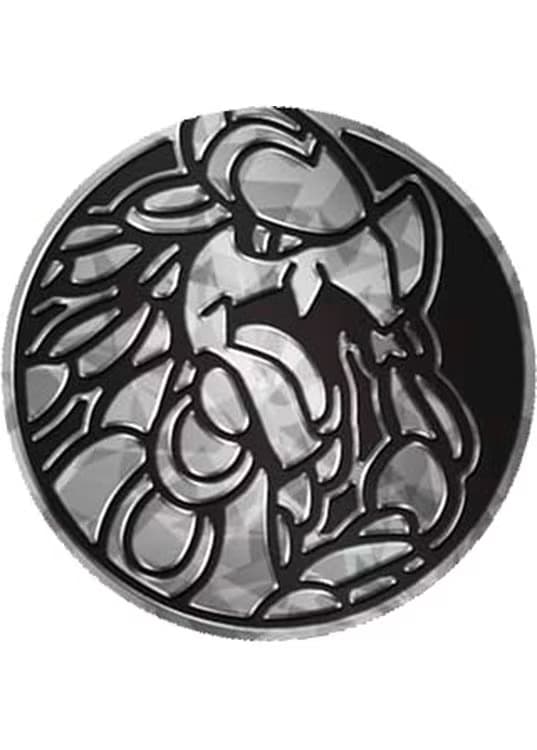 Kommo-o Pokemon mønt (Sølv - Cracked Ice Holo) - Almindelig