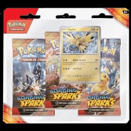 Blíster de 3 sobres de Pokémon Chispas Surcantes — Zapdos — Inglés