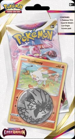 Pokémon Sword & Shield Lost Origin Checklane Blister Scorbunny — Inglés