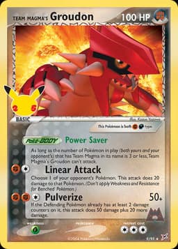 Team Magma's Groudon Classic Collection (9) Celebrations: Classic Collection — Inglés