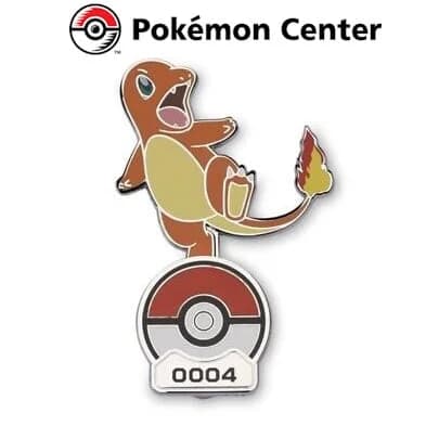 Pin - Charmander 0004 - Pokemon Center - Cartas Pokemon Originales Tcg