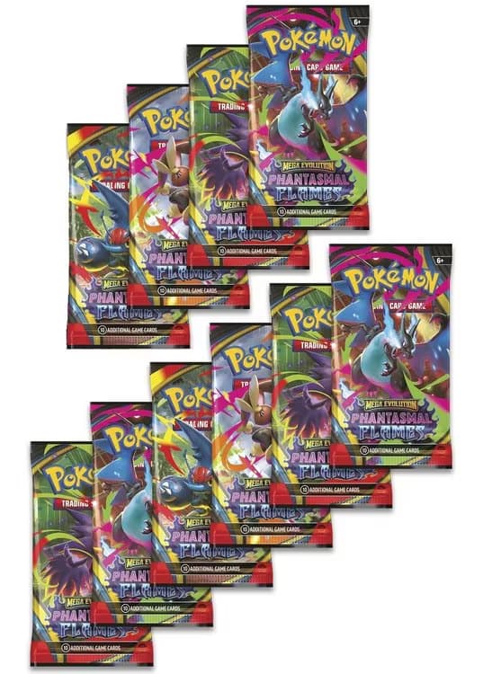 10 Booster Pakker fra ME02 Phantasmal Flames — Inglés