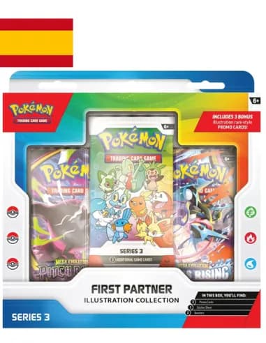 Caja de Cartas Pokémon Primer Compañero 3Edición | Caja Oficial Español