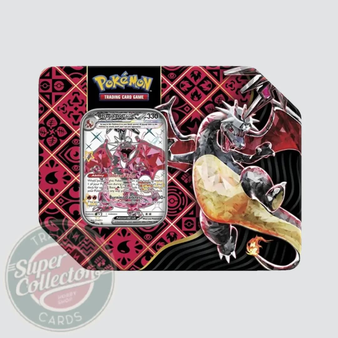 Pokémon Paldean Fates - Charizard US Tin (Inglés)