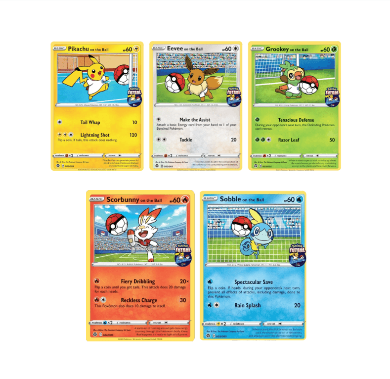 Pokemon Futsal Promo Card Set [5PC] - Sealed — Inglés