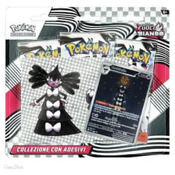Pokémon Collezione Fuoco Bianco con Adesivo Gothita, Gothorita e Gothitelle - ITA