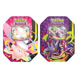 Pokémon TCG Lata Megaluz Lunar Surtida con Carta Promocional y 4 Sobres +6 años