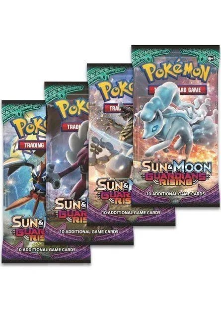 Booster Pack full artwork set (4 stk.) fra S&M Guardians Rising — Inglés
