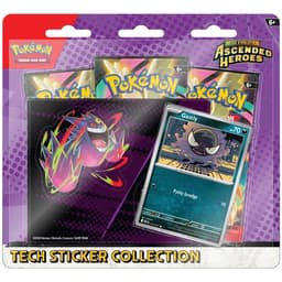 Colección de pegatinas tecnológicas de Pokémon Ascended Heroes — Gastly — Inglés