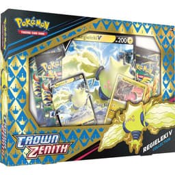 Caja V de Pokémon Crown Zenith SS12.5 — Regieleki V — Inglés