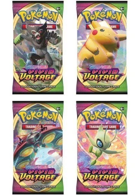 Booster Pack full artwork set (4 stk.) fra SWSH Vivid Voltage — Inglés