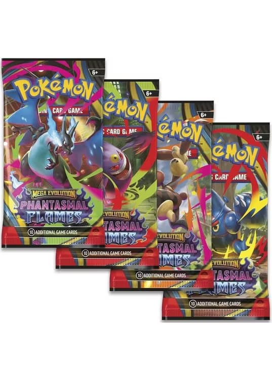 Booster Pack full artwork set (4 stk.) fra ME02 Phantasmal Flames — Inglés