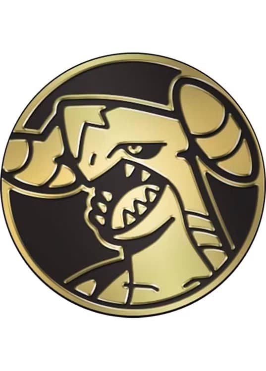 Garchomp Pokemon mønt (Guld - Mirror Holo) - Almindelig