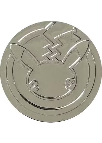 Pikachu Pokemon mønt (Sølv) - Almindelig