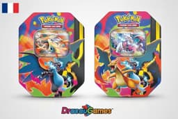 Pokémon - Lot de 2 Pokébox : Méga-Dracaufeu X EX & Méga-Dracaufeu Y EX