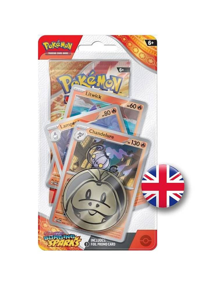 Pokémon TCG: Premium Checklane SV8 (1) (Chandelure) (Inglés) | Dungeon Marvels