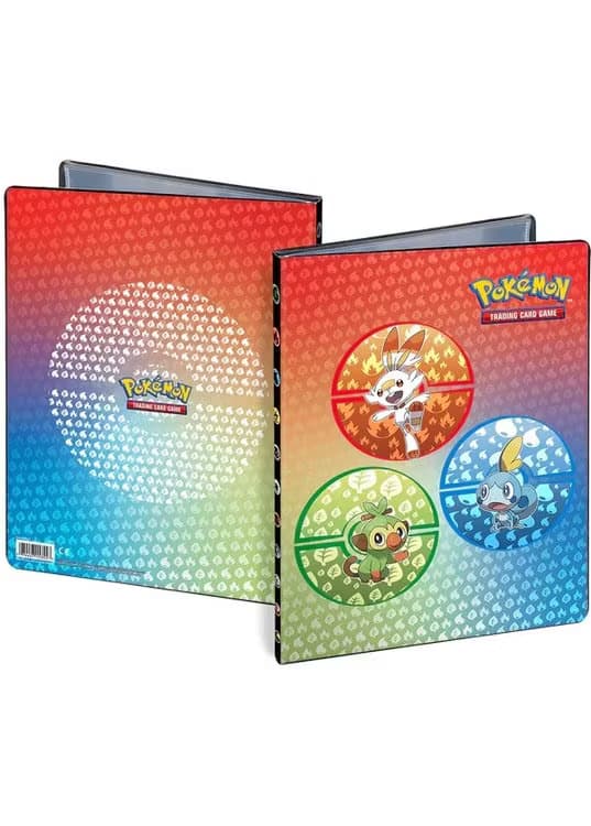 Lille mappe med pokemonmotiv (Galar Starters) (4 kort pr. side)