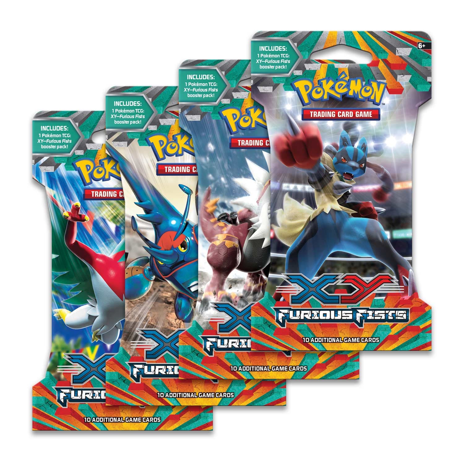 Pokémon XY Furious Fists Sleeved Booster Pack (1pc) — Inglés