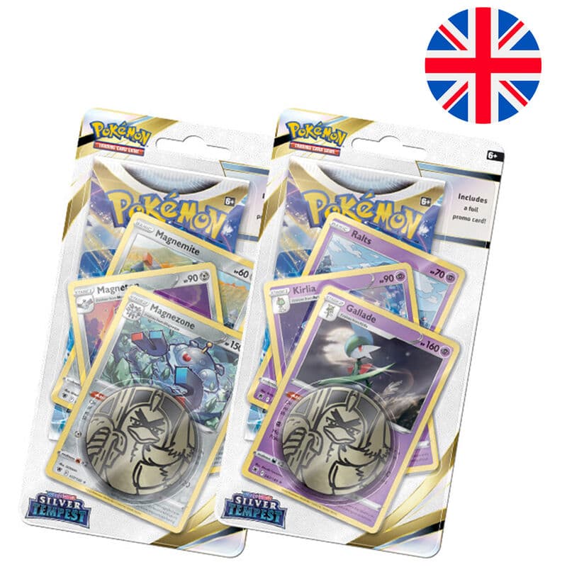 Blister Juego Cartas Coleccionables Silver Tempest Espada y Escudo Pokemon ingles