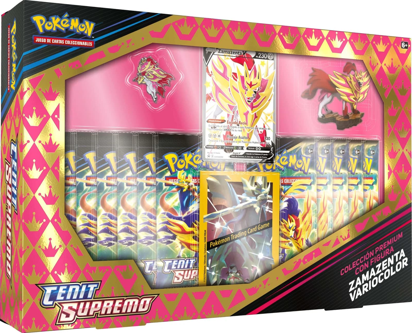 Colección Shiny Zacian/Zamazenta Box SWSH12.5 Cenit Supremo - Crown Zenith