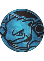 Blastoise Pokemon mønt (Blå - Cracked Ice Holo) - Almindelig