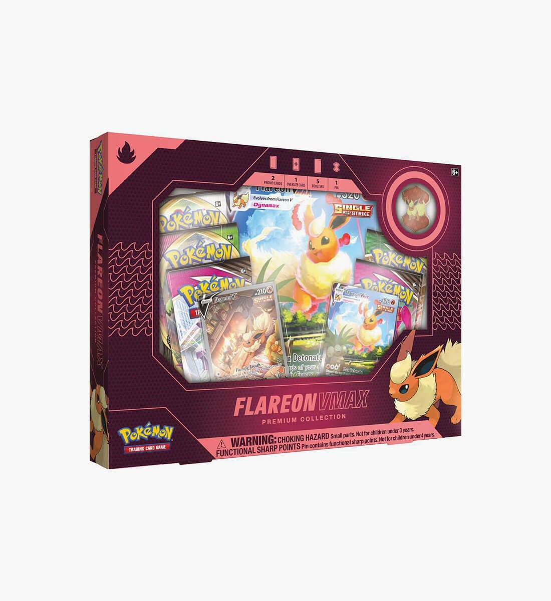 Pokemon Flareon VMAX Premium Collection Box — Inglés