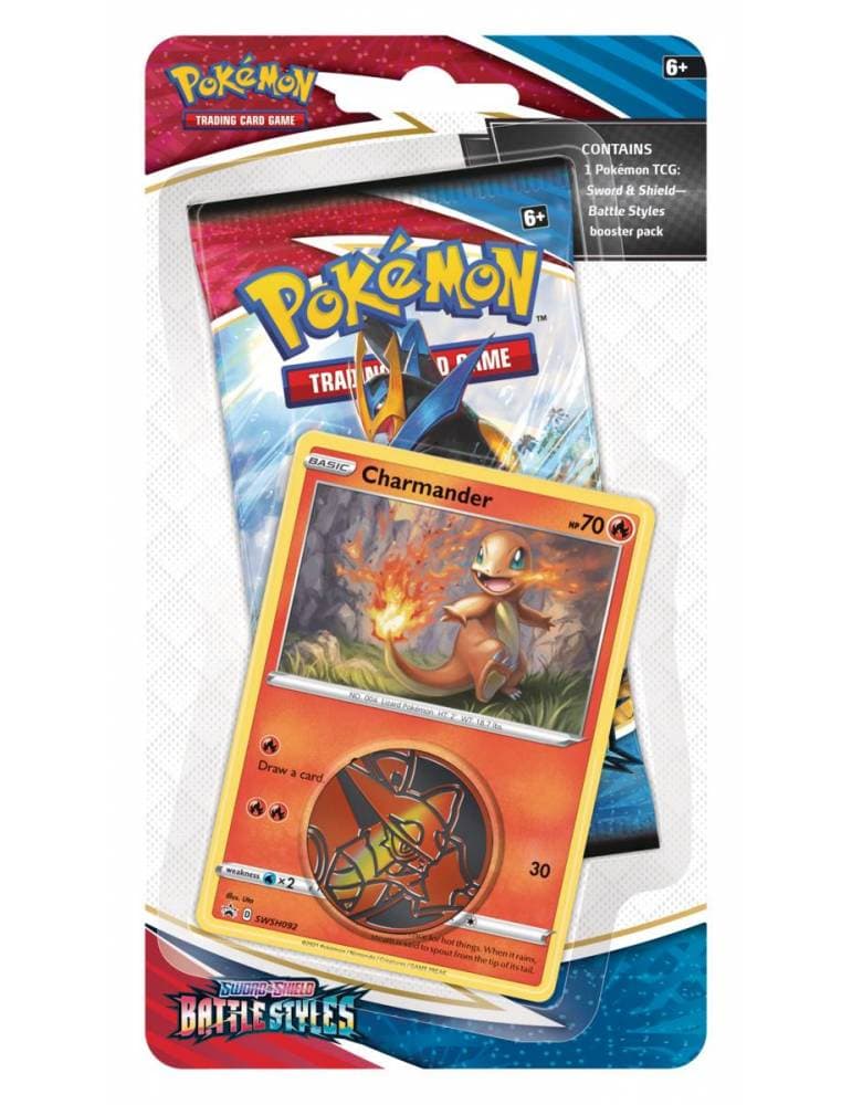Pokémon Sword & Shield 5 Battle Styles: Checklane Blister - Charmander (Inglés) | Dungeon Marvels