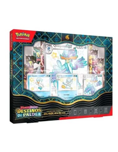 Blister Cartas Pokémon Quaquaval EX Colección Premium
