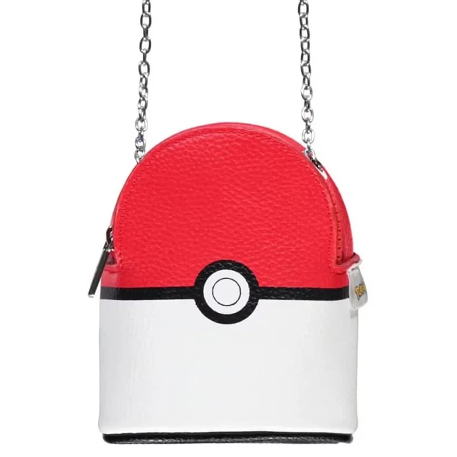 Bolso Pequeño - Pokeball parte Forntal estilo piel - Licencia Pokemon