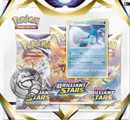 Pokémon TCG Sword & Shield: Brilliant Stars 3 booster blister Glaceon — Inglés
