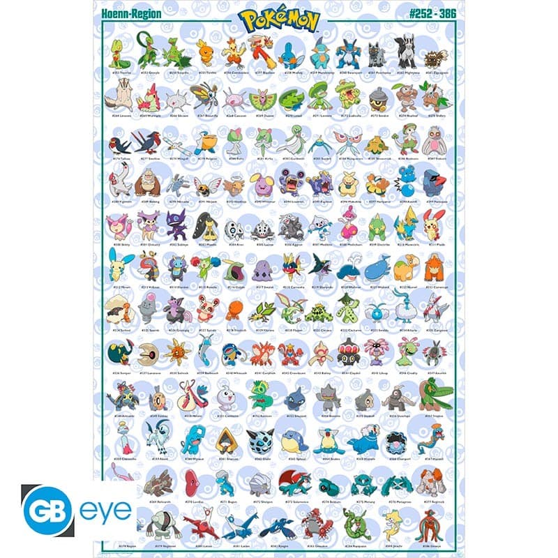 Poster Pokemon Hoenn 91.5x61cm