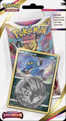 Pokémon Sword & Shield Lost Origin Checklane Blister Croagunk — Inglés