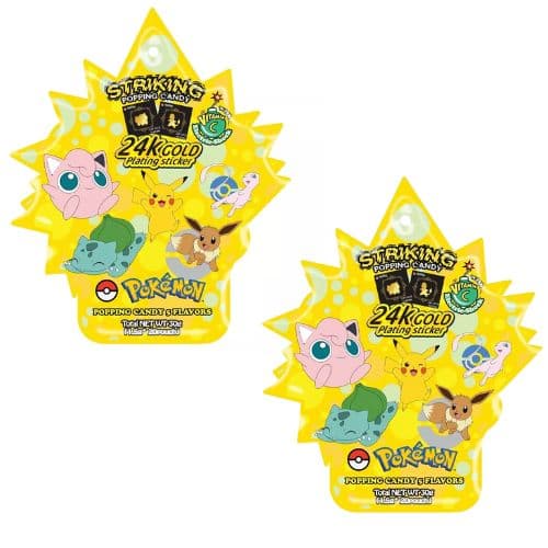 Pokemon 2 Pack Striking Popping Candy