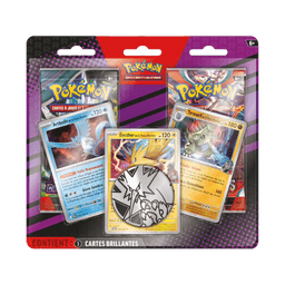 Duo Pack Pokémon – 2 Boosters (Mascarade Crépusculaire & Flammes Obsidiennes) - EV6 & EV3