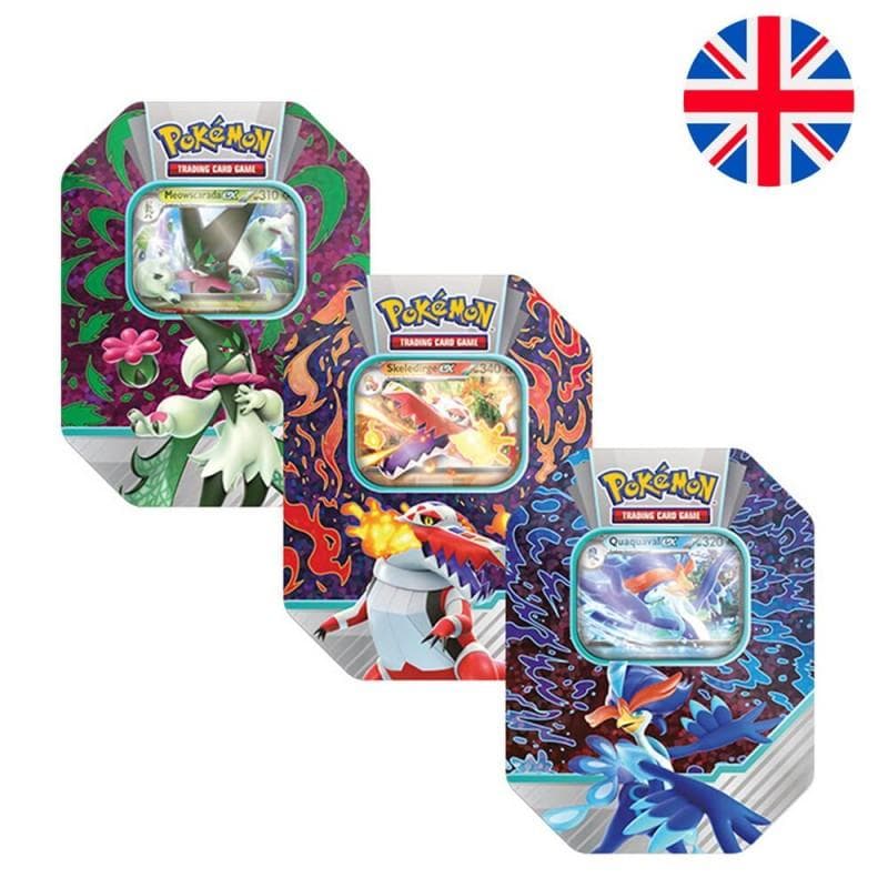 Lata de cartas Pokemon Paldea INGLÉS