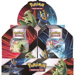 Pokemon TCG: V Strikers Tin (Tyranitar V / Empoleon V) (Summer 2021) Tin Display (6 Tins) — Inglés