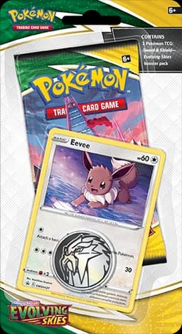 Pokémon Sword & Shield Evolving Skies Checklane Blister "Eevee" — Inglés