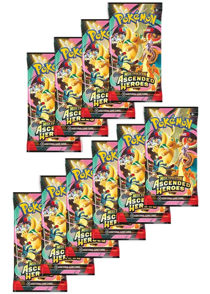 10 Booster Pakker fra ME02.5 Ascended Heroes — Inglés