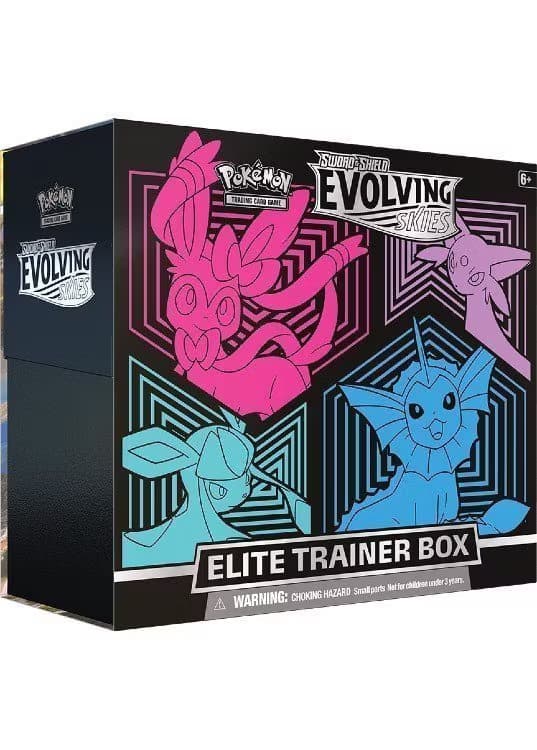 Elite Trainer Box - Sylveon, Espeon, Glaceon & Vaporeon - SWSH Evolving Skies — Inglés