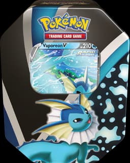 Pokemon TCG Eeveelutions Tin — Vaporeon V — Inglés