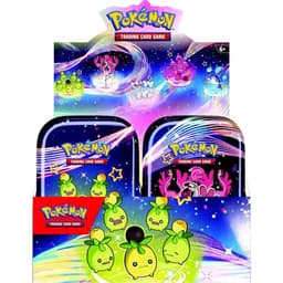 Pokémon Paldean Fates SV4.5 Case Mini Tins — Case met 10 mini tins — Inglés