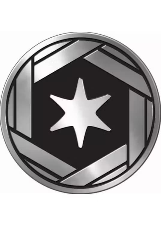 Colorless type symbol Pokemon mønt (Sølv - Mirror Holo) - Stor