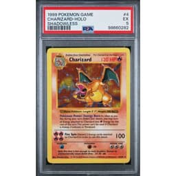 Charizard (BS 4) Base Set Shadowless — PSA 5