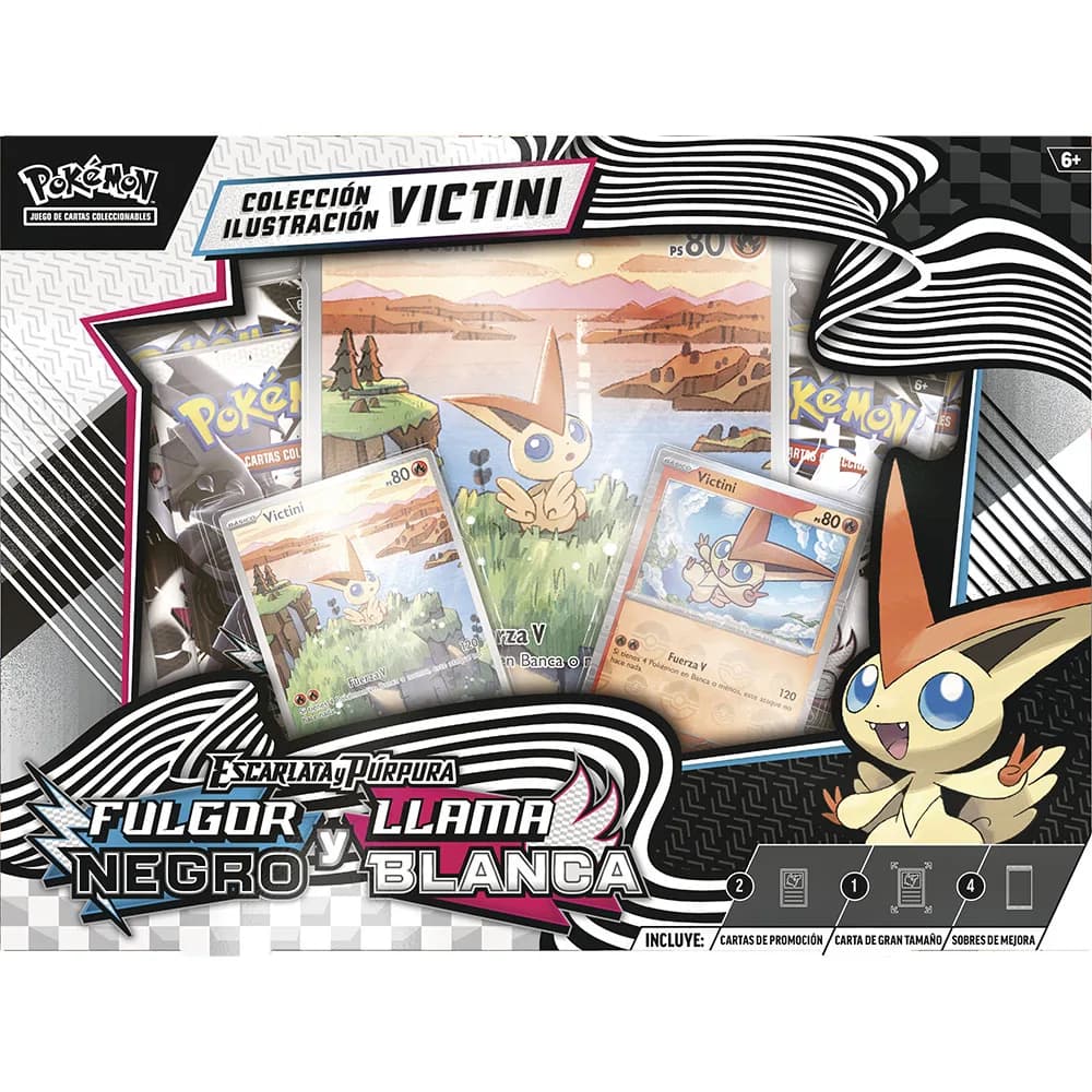 Fulgor Negro y Llama Blanca Victini IR Collection — Español