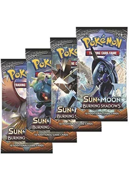 Booster Pack full artwork set (4 stk.) fra S&M Burning Shadows — Inglés