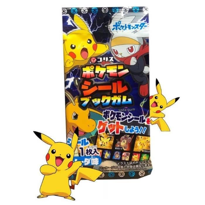 Chicle Coris Pokémon con tarjetas coleccionables