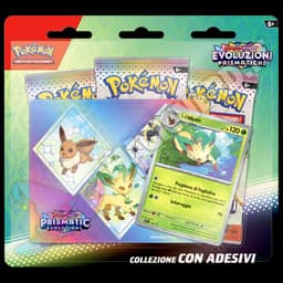 Evoluzioni Prismatiche - Blister 3 Bustine Con Adesivi Leafeon (ITA)
