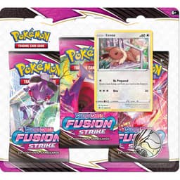 Pokemon TCG: Sword & Shield - Fusion Strike - Triple Blister - Eevee — Inglés